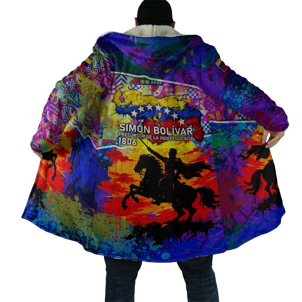 Simon Bolivar Venezuela Flag Day Cloak Patriotism Precursor De La Independencia Vibrant Flag