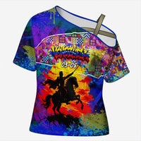 Simon Bolivar Venezuela Flag Day Cross Shoulder Shirt Patriotism Precursor De La Independencia Vibrant Flag