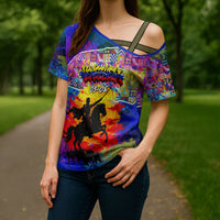 Simon Bolivar Venezuela Flag Day Cross Shoulder Shirt Patriotism Precursor De La Independencia Vibrant Flag
