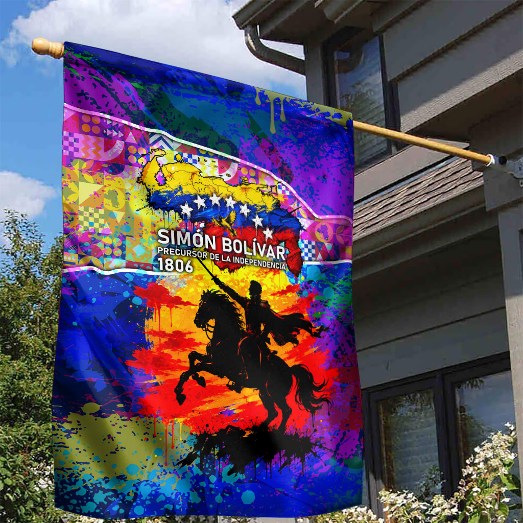 Simon Bolivar Venezuela Flag Day Garden Flag Patriotism Precursor De La Independencia Vibrant Flag
