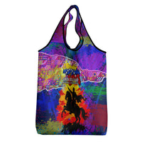 Simon Bolivar Venezuela Flag Day Grocery Bag Patriotism Precursor De La Independencia Vibrant Flag