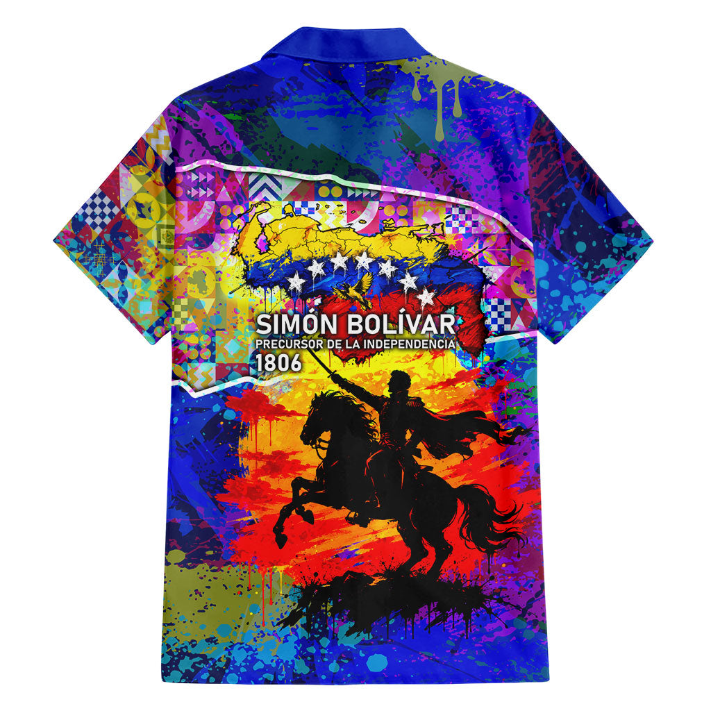 Simon Bolivar Venezuela Flag Day Hawaiian Shirt Patriotism Precursor De La Independencia Vibrant Flag