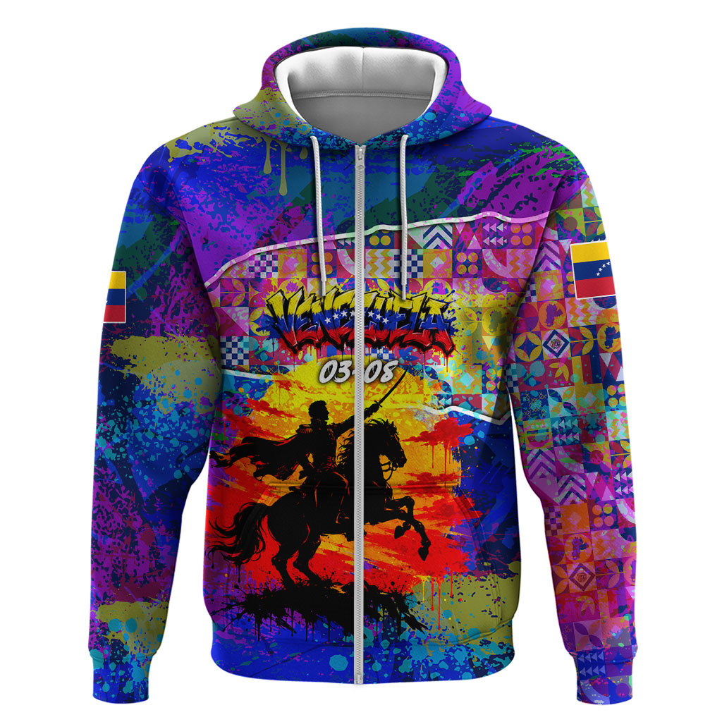 Simon Bolivar Venezuela Flag Day Hoodie Patriotism Precursor De La Independencia Vibrant Flag
