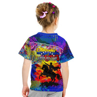 Simon Bolivar Venezuela Flag Day Kid T Shirt Patriotism Precursor De La Independencia Vibrant Flag