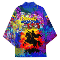 Simon Bolivar Venezuela Flag Day Kimono Patriotism Precursor De La Independencia Vibrant Flag