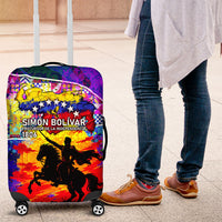 Simon Bolivar Venezuela Flag Day Luggage Cover Patriotism Precursor De La Independencia Vibrant Flag