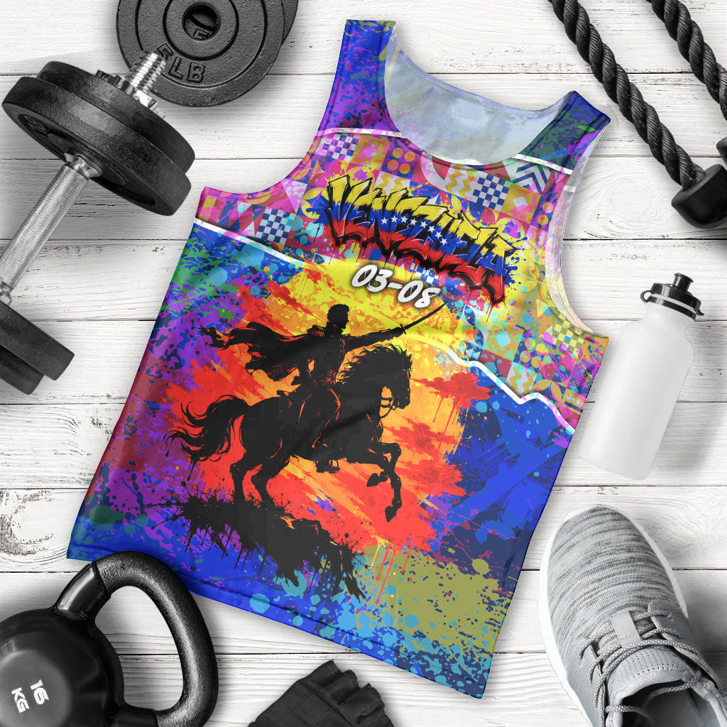 Simon Bolivar Venezuela Flag Day Men Tank Top Patriotism Precursor De La Independencia Vibrant Flag