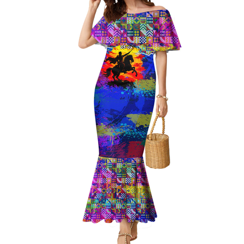 Simon Bolivar Venezuela Flag Day Mermaid Dress Patriotism Precursor De La Independencia Vibrant Flag