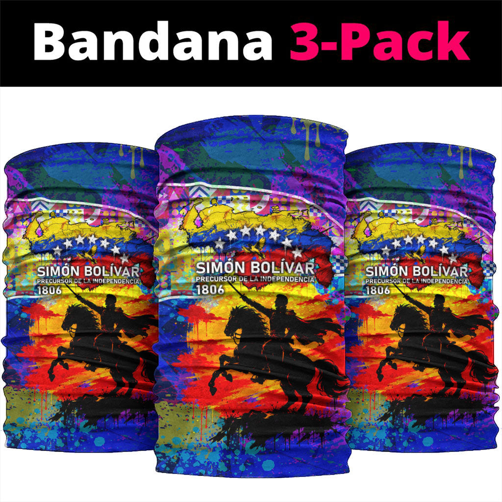 Simon Bolivar Venezuela Flag Day Neck Gaiter Patriotism Precursor De La Independencia Vibrant Flag