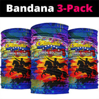 Simon Bolivar Venezuela Flag Day Neck Gaiter Patriotism Precursor De La Independencia Vibrant Flag