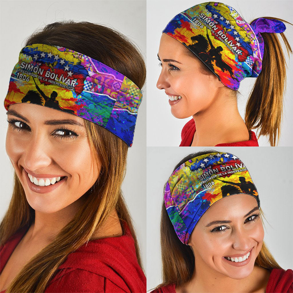 Simon Bolivar Venezuela Flag Day Neck Gaiter Patriotism Precursor De La Independencia Vibrant Flag