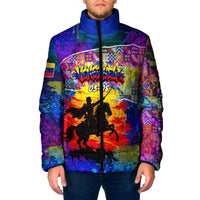Simon Bolivar Venezuela Flag Day Padded Jacket Patriotism Precursor De La Independencia Vibrant Flag