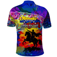 Simon Bolivar Venezuela Flag Day Polo Shirt Patriotism Precursor De La Independencia Vibrant Flag