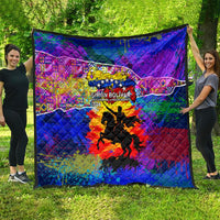 Simon Bolivar Venezuela Flag Day Quilt Patriotism Precursor De La Independencia Vibrant Flag