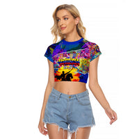 Simon Bolivar Venezuela Flag Day Raglan Cropped T Shirt Patriotism Precursor De La Independencia Vibrant Flag