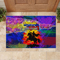 Simon Bolivar Venezuela Flag Day Rubber Doormat Patriotism Precursor De La Independencia Vibrant Flag