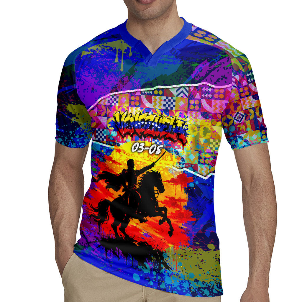Simon Bolivar Venezuela Flag Day Rugby Jersey Patriotism Precursor De La Independencia Vibrant Flag