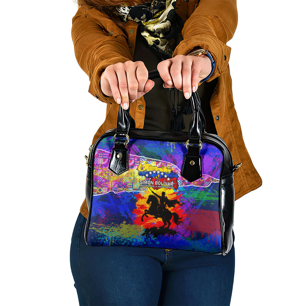 Simon Bolivar Venezuela Flag Day Shoulder Handbag Patriotism Precursor De La Independencia Vibrant Flag