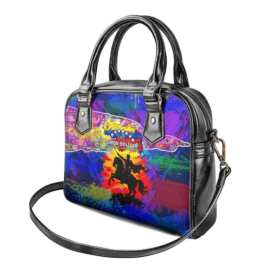 Simon Bolivar Venezuela Flag Day Shoulder Handbag Patriotism Precursor De La Independencia Vibrant Flag
