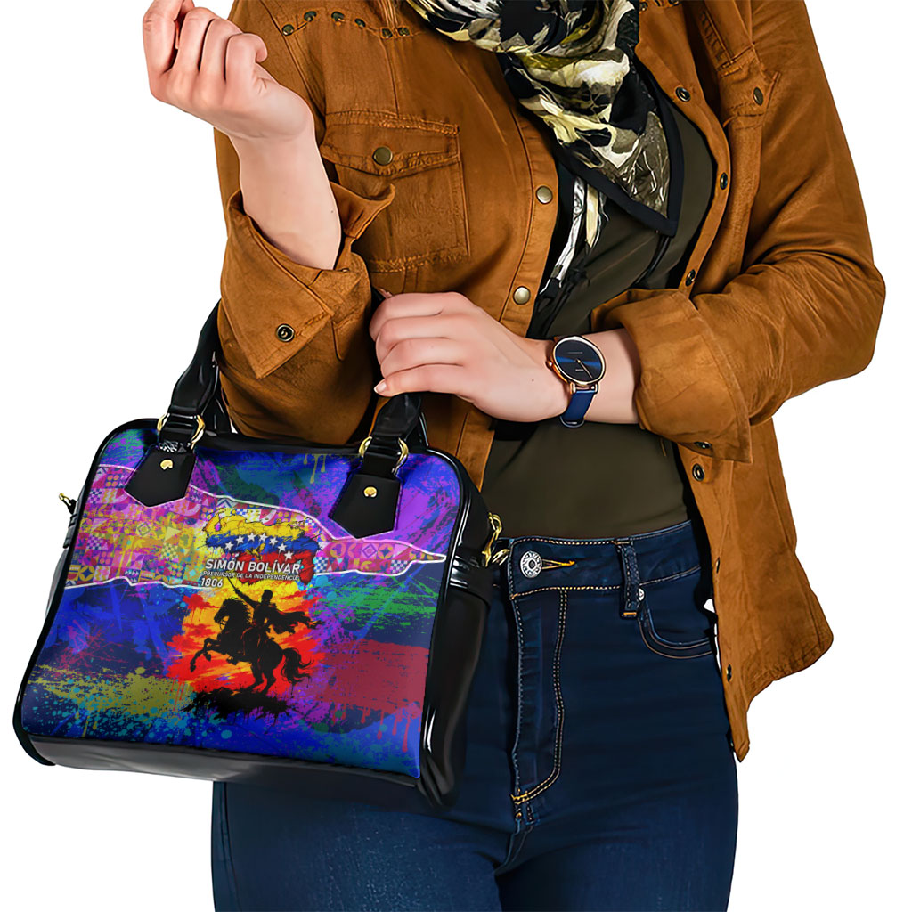 Simon Bolivar Venezuela Flag Day Shoulder Handbag Patriotism Precursor De La Independencia Vibrant Flag