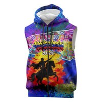 Simon Bolivar Venezuela Flag Day Sleeveless Zip Hoodie Patriotism Precursor De La Independencia Vibrant Flag