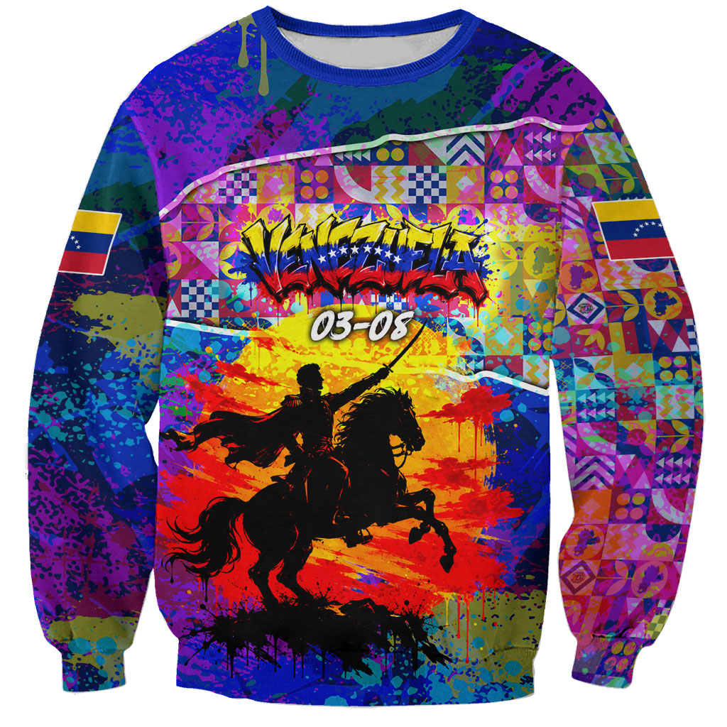 Simon Bolivar Venezuela Flag Day Sweatshirt Patriotism Precursor De La Independencia Vibrant Flag