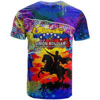 Simon Bolivar Venezuela Flag Day T Shirt Patriotism Precursor De La Independencia Vibrant Flag