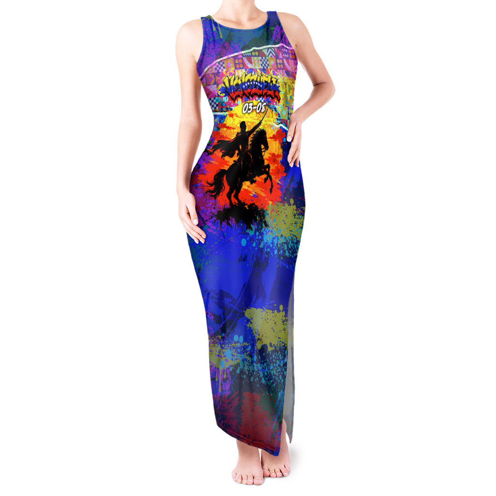 Simon Bolivar Venezuela Flag Day Tank Maxi Dress Patriotism Precursor De La Independencia Vibrant Flag