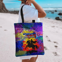 Simon Bolivar Venezuela Flag Day Tote Bag Patriotism Precursor De La Independencia Vibrant Flag