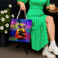 Simon Bolivar Venezuela Flag Day Tote Bag Patriotism Precursor De La Independencia Vibrant Flag