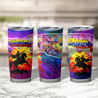 Simon Bolivar Venezuela Flag Day Tumbler Cup Patriotism Precursor De La Independencia Vibrant Flag