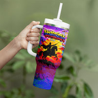 Simon Bolivar Venezuela Flag Day Tumbler With Handle Patriotism Precursor De La Independencia Vibrant Flag