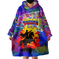 Simon Bolivar Venezuela Flag Day Wearable Blanket Hoodie Patriotism Precursor De La Independencia Vibrant Flag