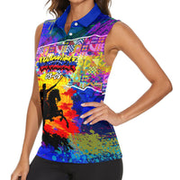 Simon Bolivar Venezuela Flag Day Women Sleeveless Polo Shirt Patriotism Precursor De La Independencia Vibrant Flag
