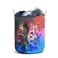 South Korea Flag Day Laundry Basket National Pride - Traditional Warrior - Modern History
