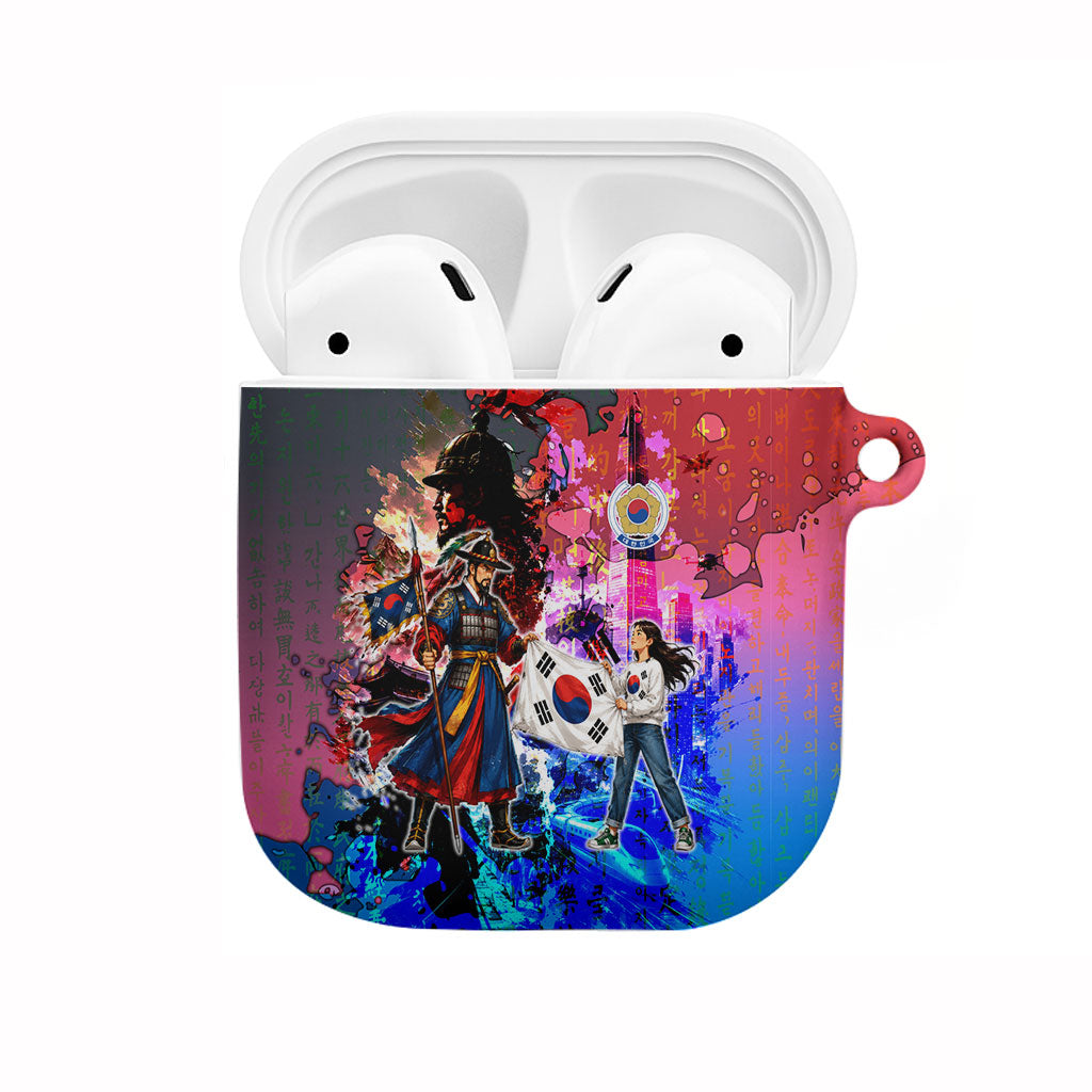 South Korea Flag Day AirPods Case National Pride - Traditional Warrior - Modern History