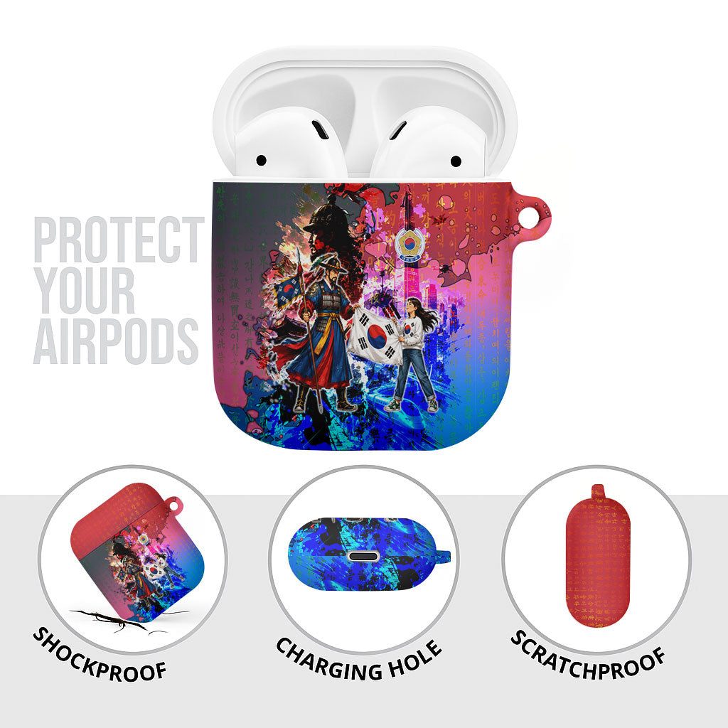 South Korea Flag Day AirPods Case National Pride - Traditional Warrior - Modern History