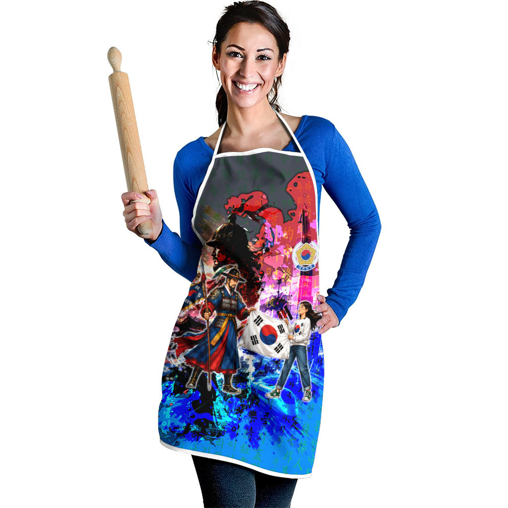 South Korea Flag Day Apron National Pride - Traditional Warrior - Modern History