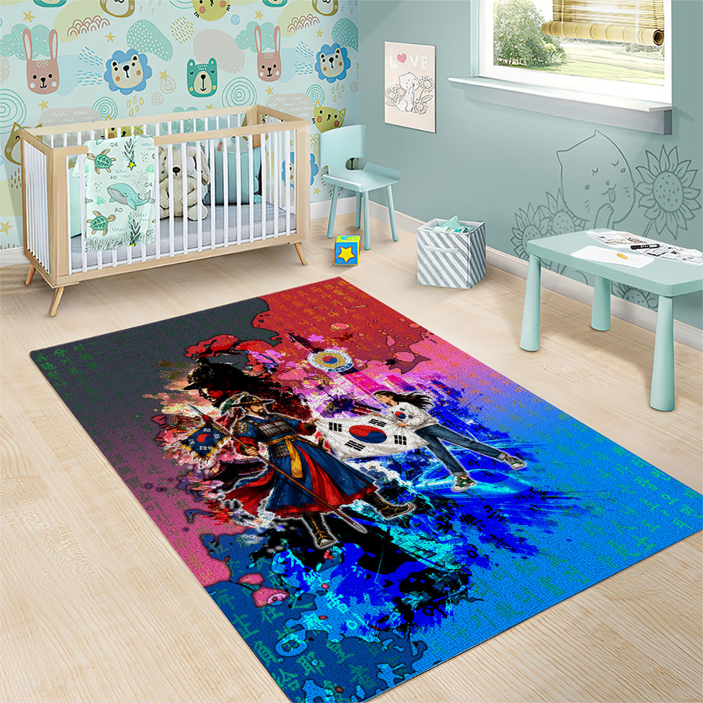 South Korea Flag Day Area Rug National Pride - Traditional Warrior - Modern History