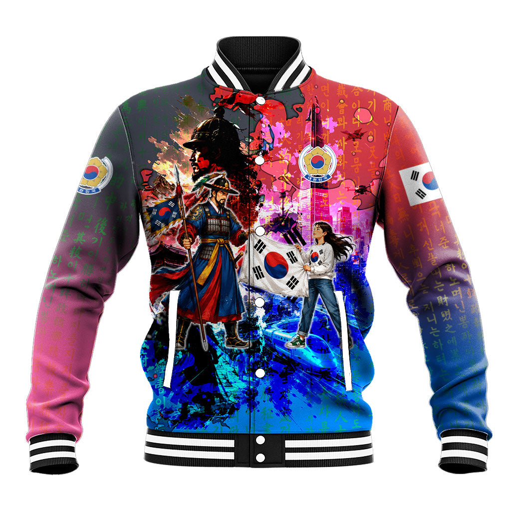 South Korea Flag Day Baseball Jacket National Pride - Traditional Warrior - Modern History