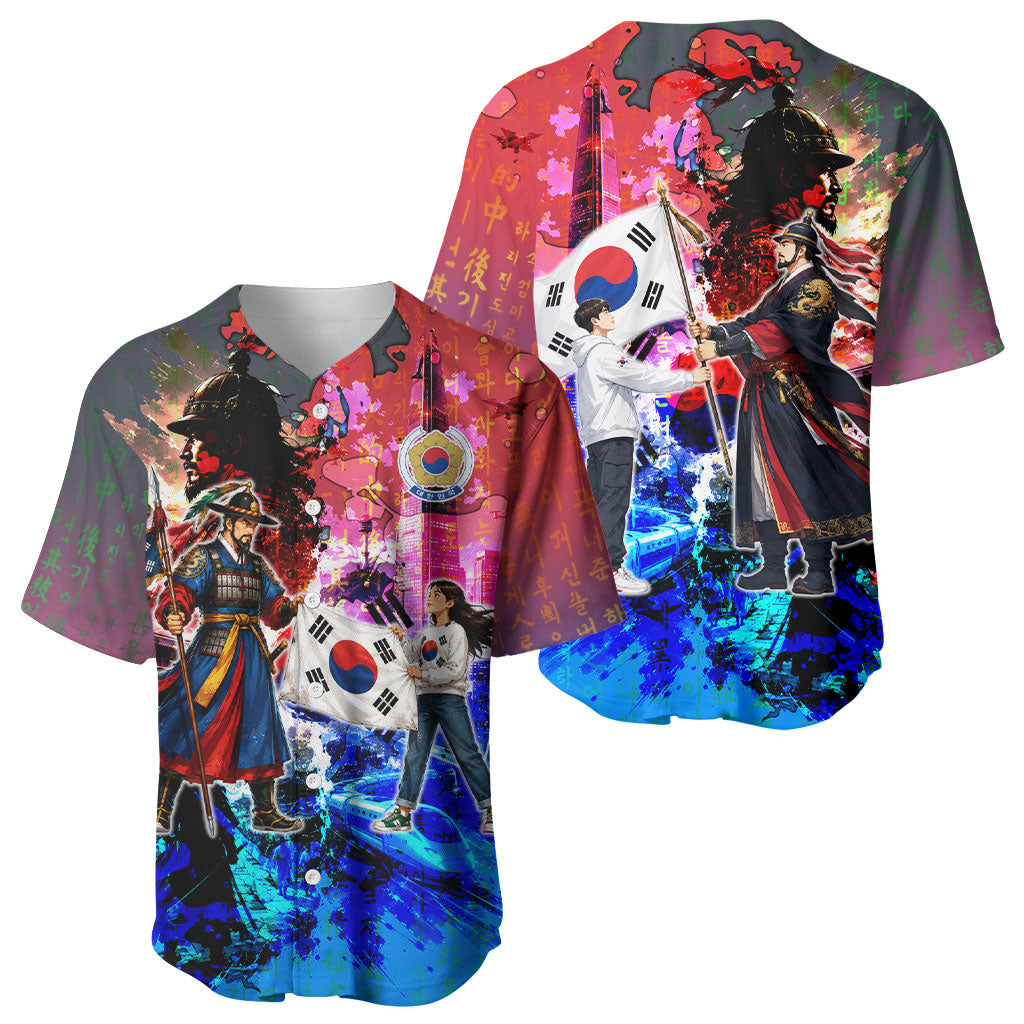 South Korea Flag Day Baseball Jersey National Pride - Traditional Warrior - Modern History