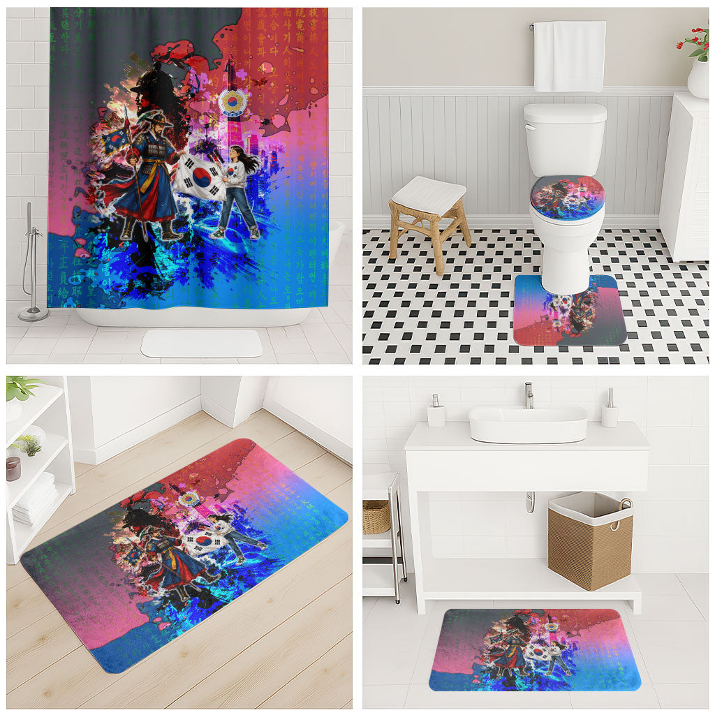 South Korea Flag Day Bathroom Set National Pride - Traditional Warrior - Modern History
