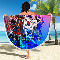 South Korea Flag Day Beach Blanket National Pride - Traditional Warrior - Modern History