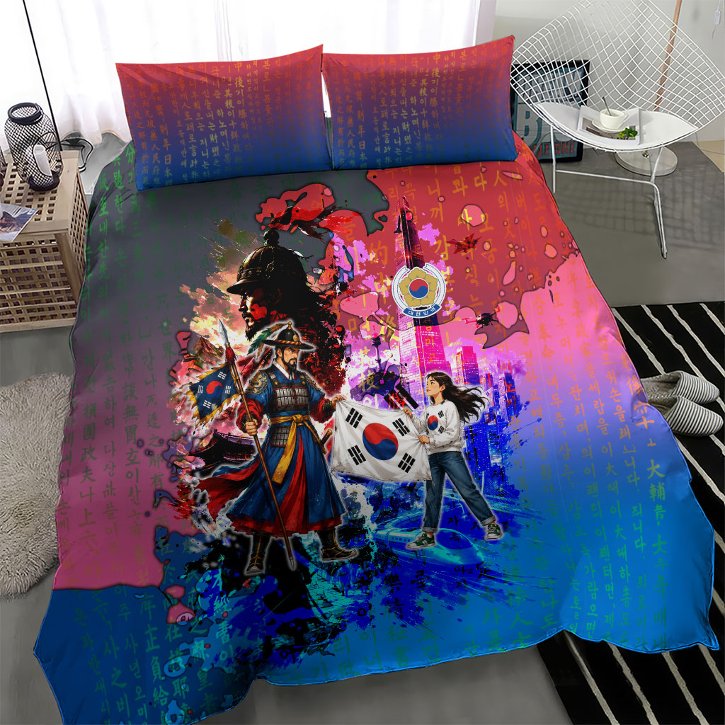 South Korea Flag Day Bedding Set National Pride - Traditional Warrior - Modern History