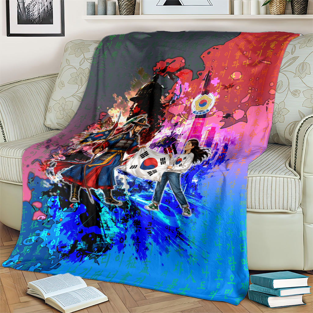 South Korea Flag Day Blanket National Pride - Traditional Warrior - Modern History