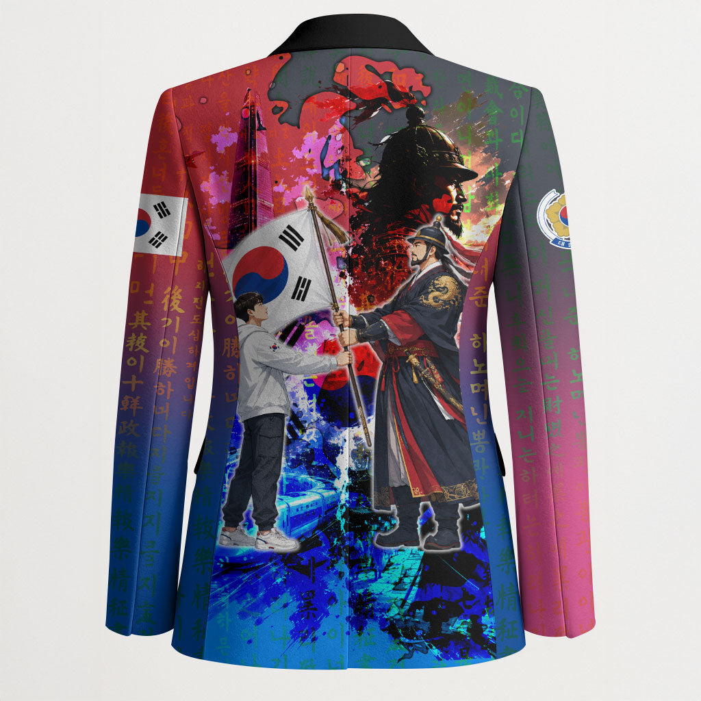 South Korea Flag Day Blazer National Pride - Traditional Warrior - Modern History