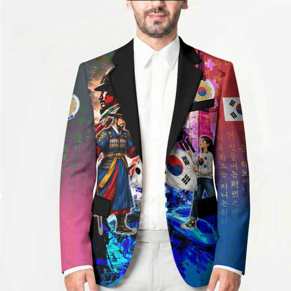 South Korea Flag Day Blazer National Pride - Traditional Warrior - Modern History