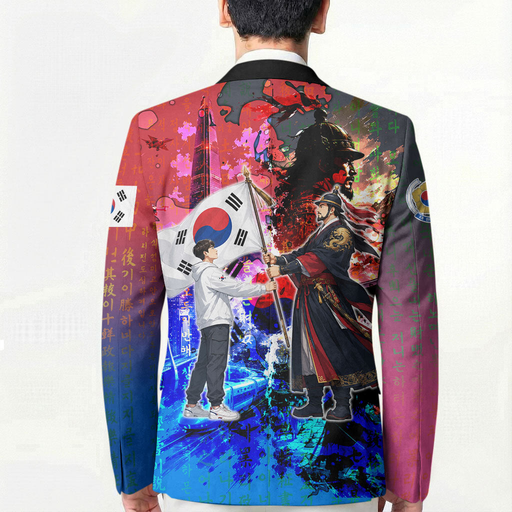 South Korea Flag Day Blazer National Pride - Traditional Warrior - Modern History