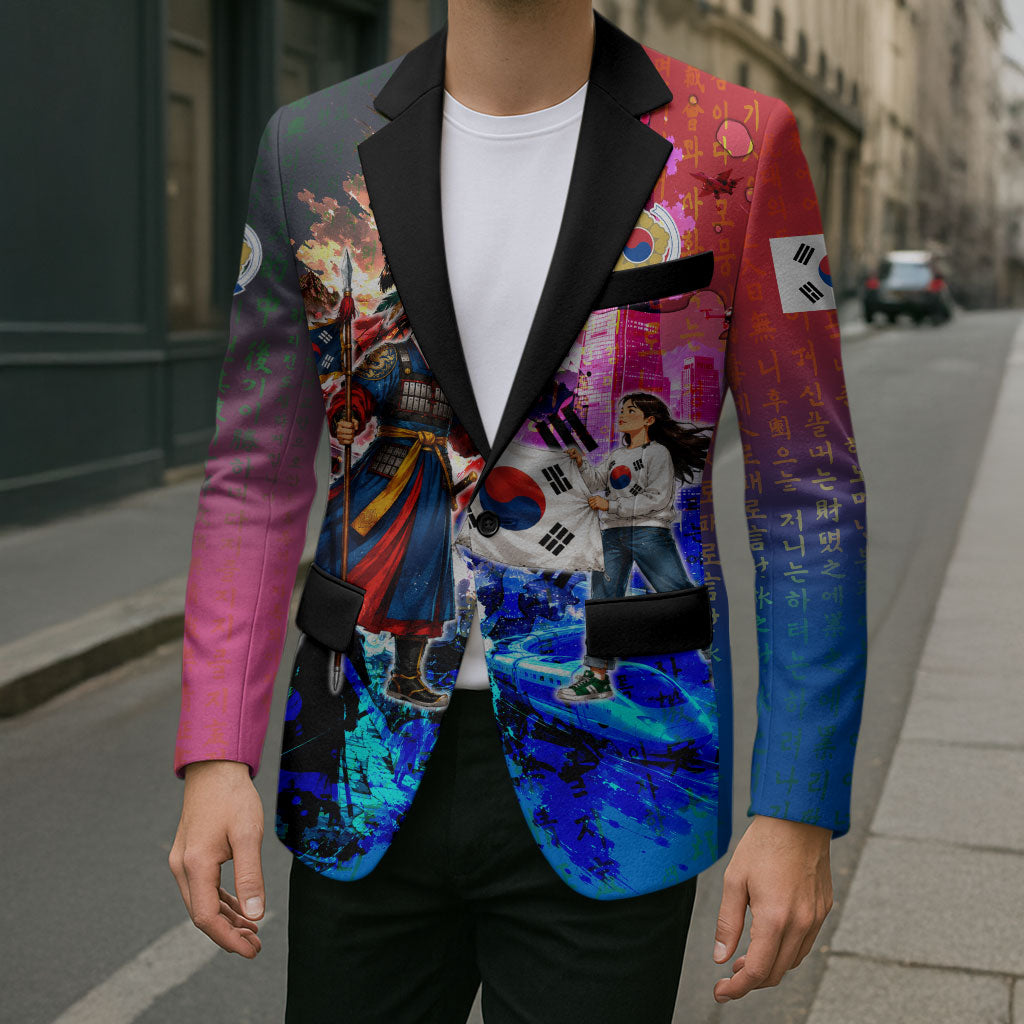 South Korea Flag Day Blazer National Pride - Traditional Warrior - Modern History