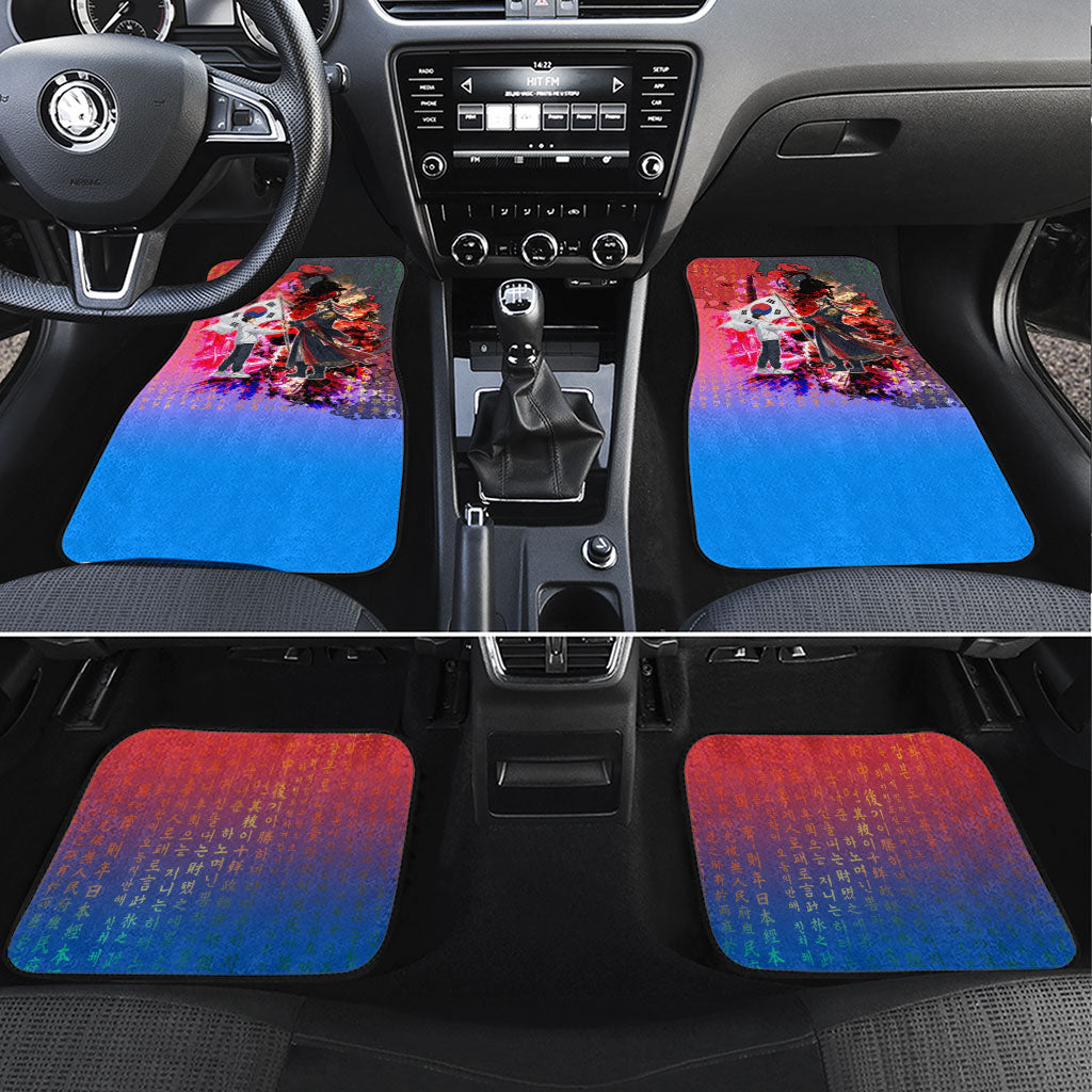 South Korea Flag Day Car Mats National Pride - Traditional Warrior - Modern History